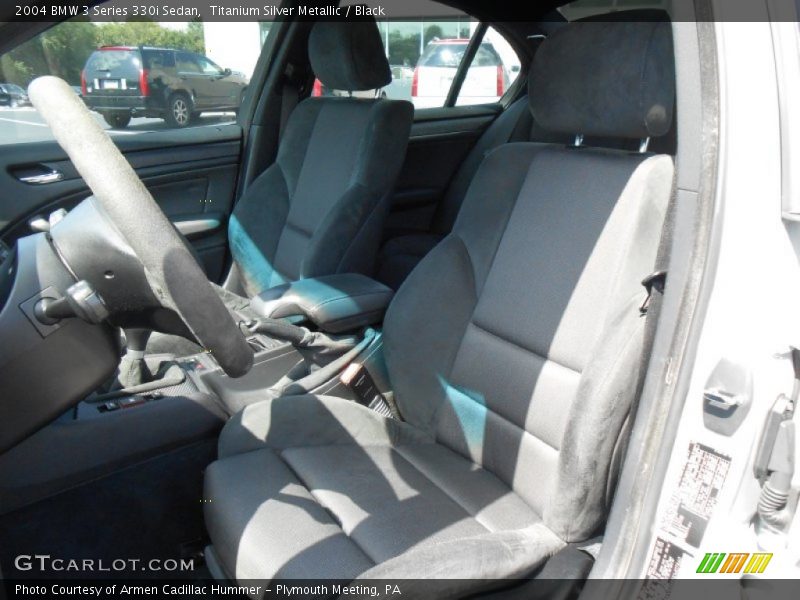 Titanium Silver Metallic / Black 2004 BMW 3 Series 330i Sedan