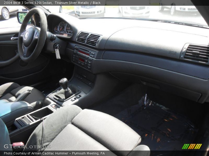 Titanium Silver Metallic / Black 2004 BMW 3 Series 330i Sedan