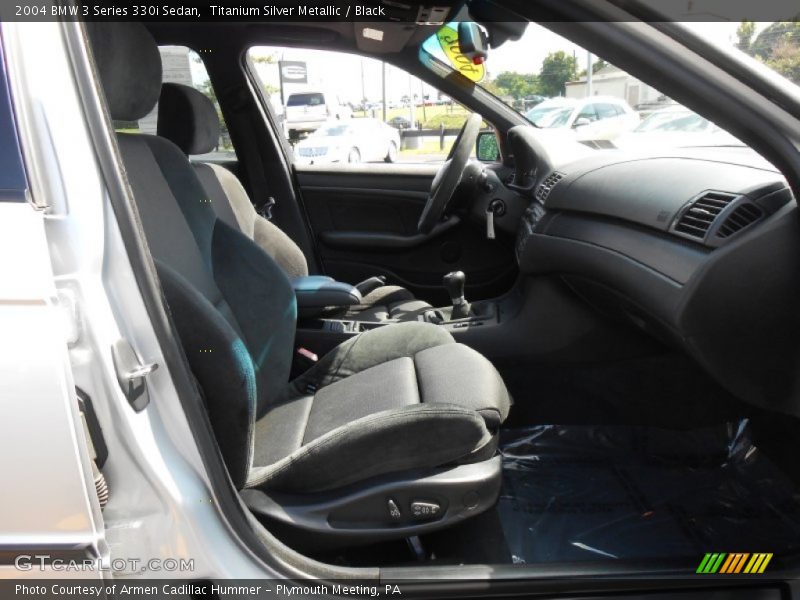 Titanium Silver Metallic / Black 2004 BMW 3 Series 330i Sedan