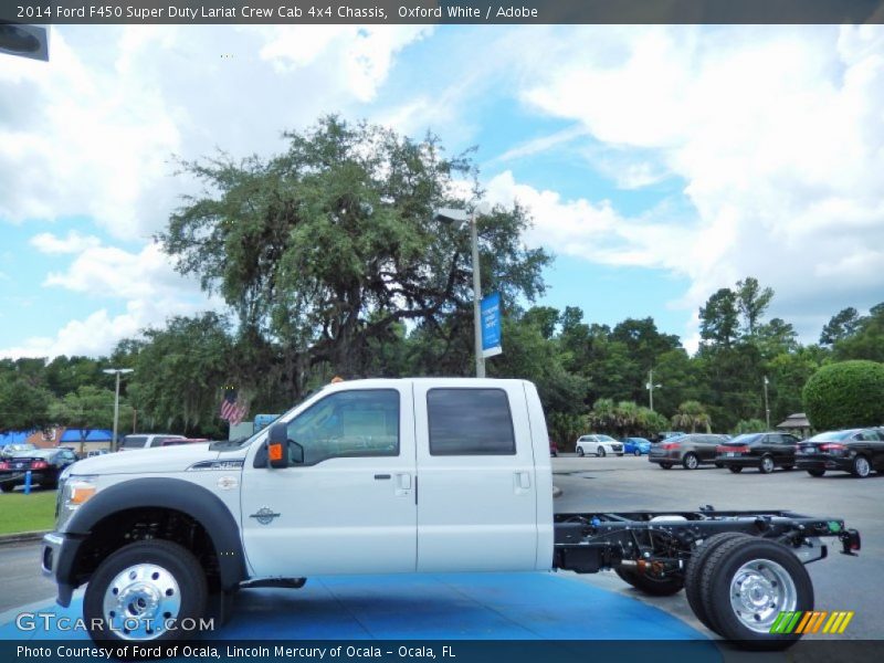  2014 F450 Super Duty Lariat Crew Cab 4x4 Chassis Oxford White