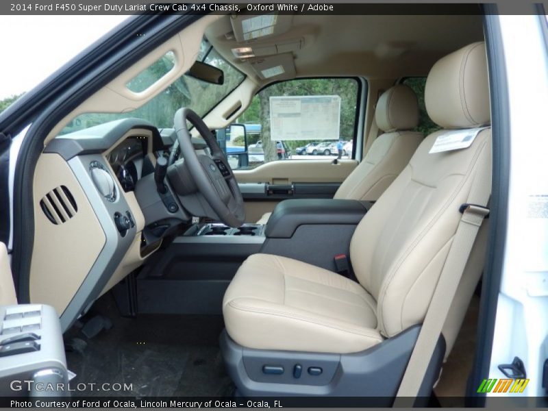  2014 F450 Super Duty Lariat Crew Cab 4x4 Chassis Adobe Interior