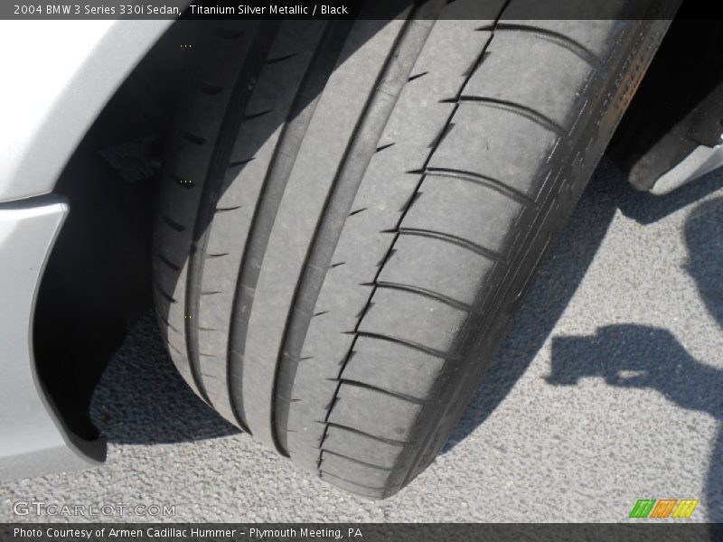 Titanium Silver Metallic / Black 2004 BMW 3 Series 330i Sedan