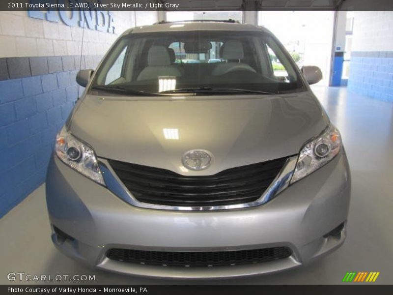 Silver Sky Metallic / Light Gray 2011 Toyota Sienna LE AWD