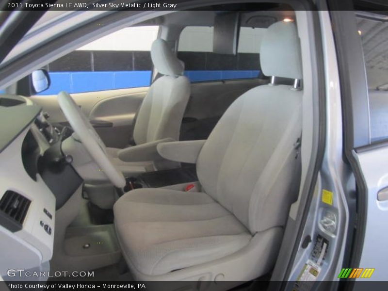 Silver Sky Metallic / Light Gray 2011 Toyota Sienna LE AWD