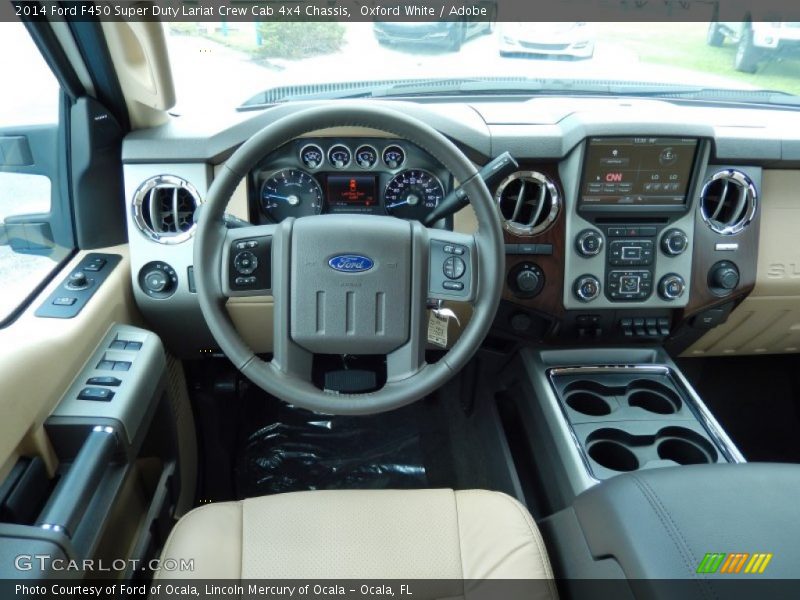 Dashboard of 2014 F450 Super Duty Lariat Crew Cab 4x4 Chassis