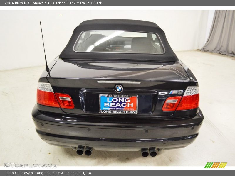 Carbon Black Metallic / Black 2004 BMW M3 Convertible
