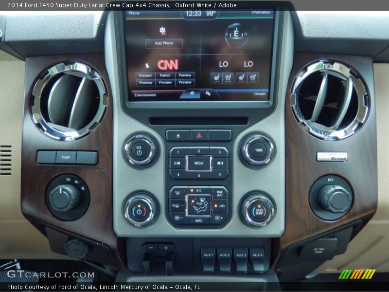 Controls of 2014 F450 Super Duty Lariat Crew Cab 4x4 Chassis