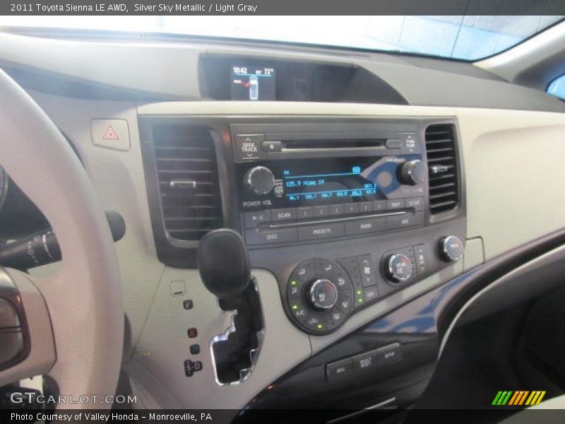 Silver Sky Metallic / Light Gray 2011 Toyota Sienna LE AWD