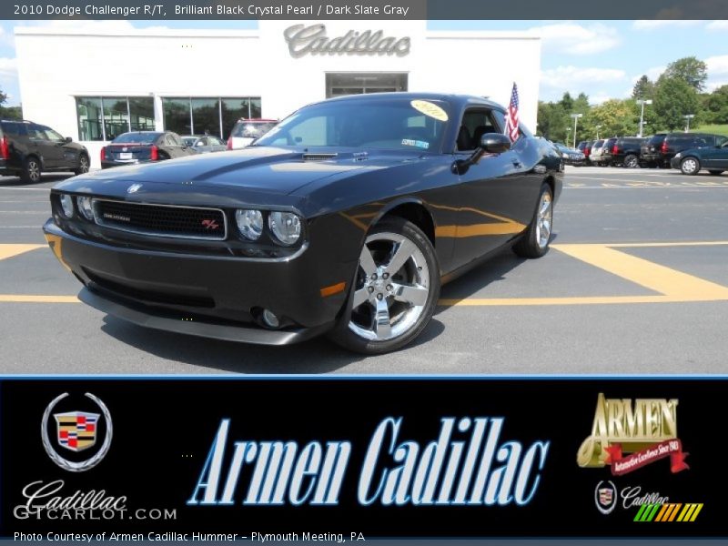 Brilliant Black Crystal Pearl / Dark Slate Gray 2010 Dodge Challenger R/T