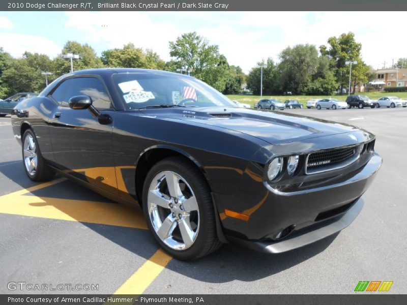 Brilliant Black Crystal Pearl / Dark Slate Gray 2010 Dodge Challenger R/T