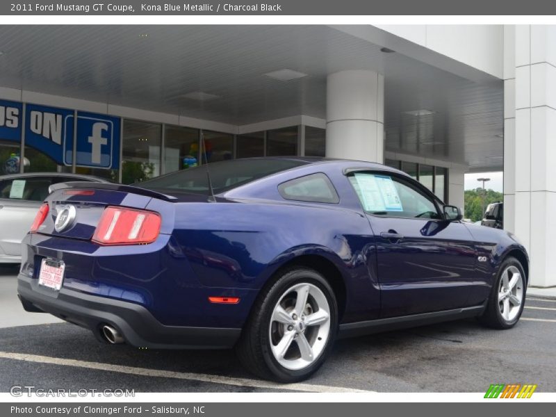 Kona Blue Metallic / Charcoal Black 2011 Ford Mustang GT Coupe