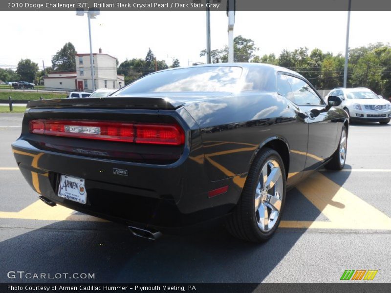 Brilliant Black Crystal Pearl / Dark Slate Gray 2010 Dodge Challenger R/T