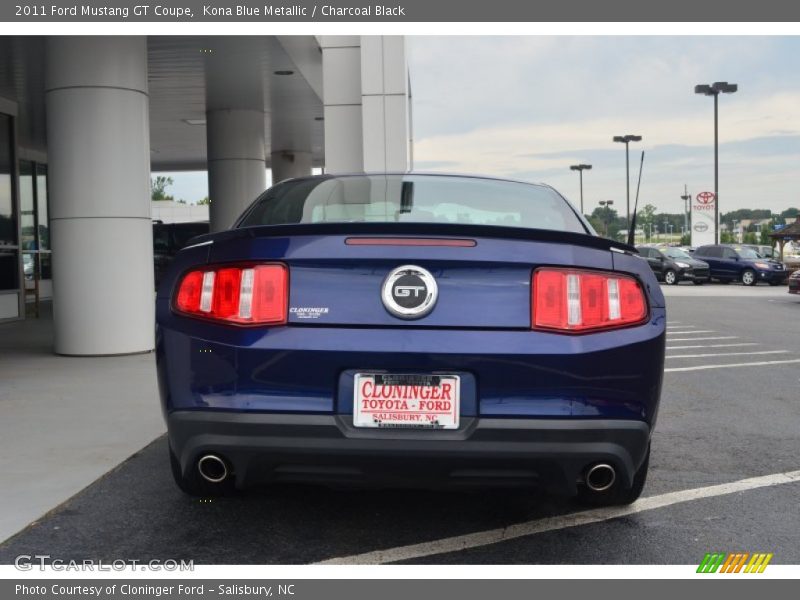 Kona Blue Metallic / Charcoal Black 2011 Ford Mustang GT Coupe