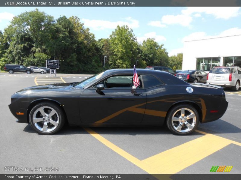 Brilliant Black Crystal Pearl / Dark Slate Gray 2010 Dodge Challenger R/T