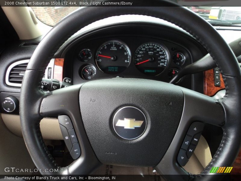 Black / Light Cashmere/Ebony 2008 Chevrolet Suburban 1500 LTZ 4x4