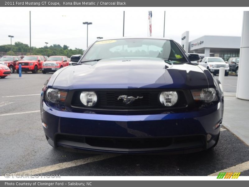 Kona Blue Metallic / Charcoal Black 2011 Ford Mustang GT Coupe