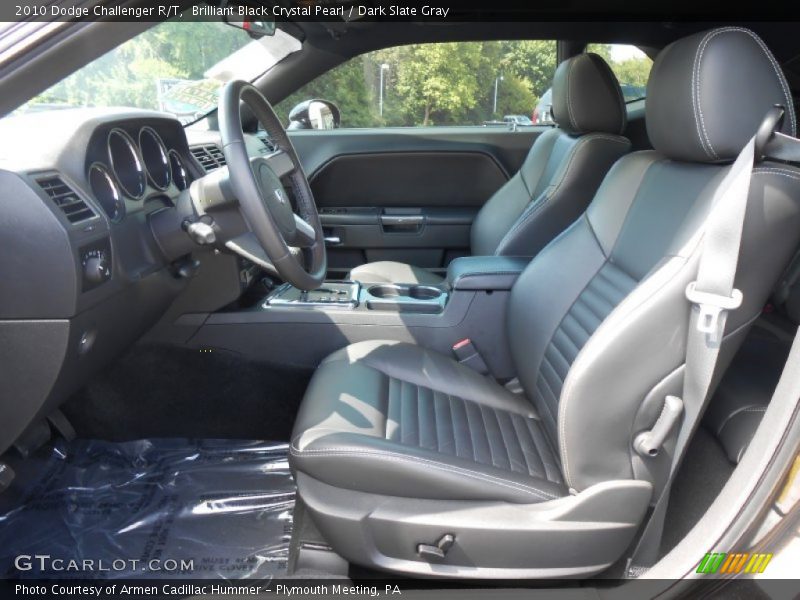 Brilliant Black Crystal Pearl / Dark Slate Gray 2010 Dodge Challenger R/T