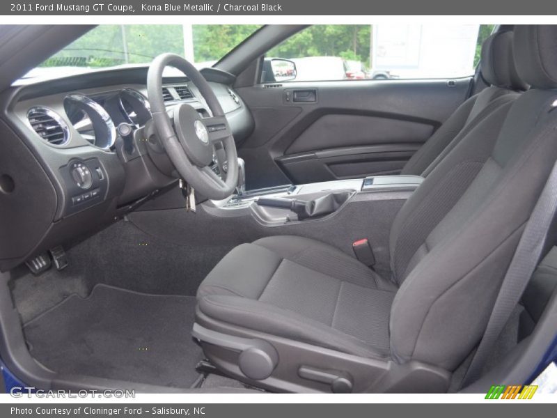 Kona Blue Metallic / Charcoal Black 2011 Ford Mustang GT Coupe