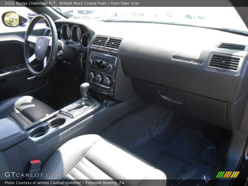 Brilliant Black Crystal Pearl / Dark Slate Gray 2010 Dodge Challenger R/T