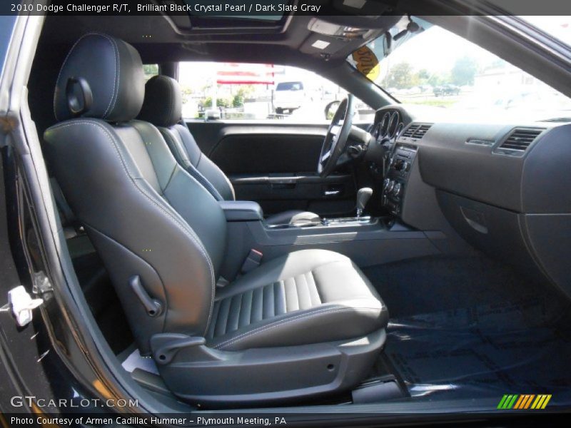Brilliant Black Crystal Pearl / Dark Slate Gray 2010 Dodge Challenger R/T