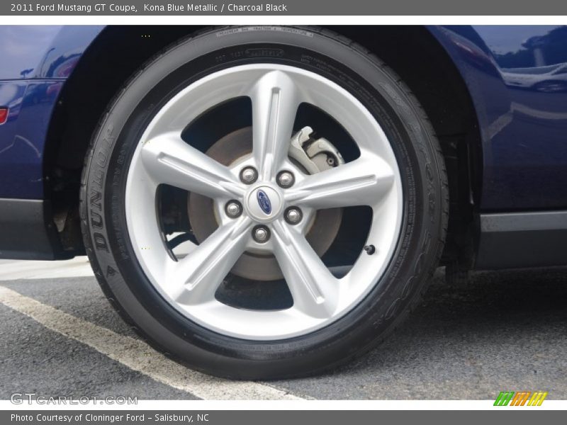 Kona Blue Metallic / Charcoal Black 2011 Ford Mustang GT Coupe