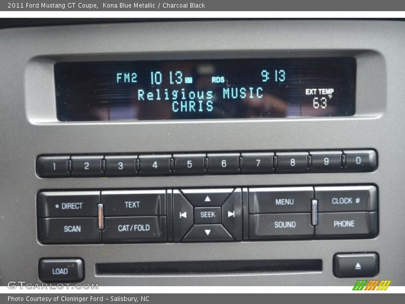 Kona Blue Metallic / Charcoal Black 2011 Ford Mustang GT Coupe