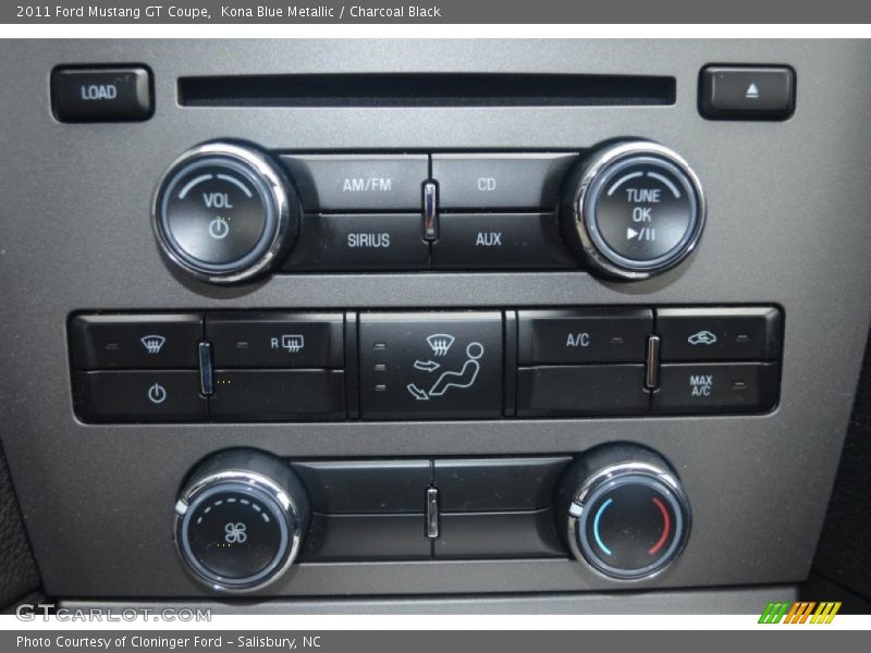 Kona Blue Metallic / Charcoal Black 2011 Ford Mustang GT Coupe