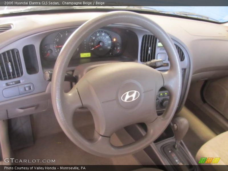 Champagne Beige / Beige 2006 Hyundai Elantra GLS Sedan