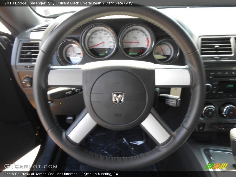 Brilliant Black Crystal Pearl / Dark Slate Gray 2010 Dodge Challenger R/T