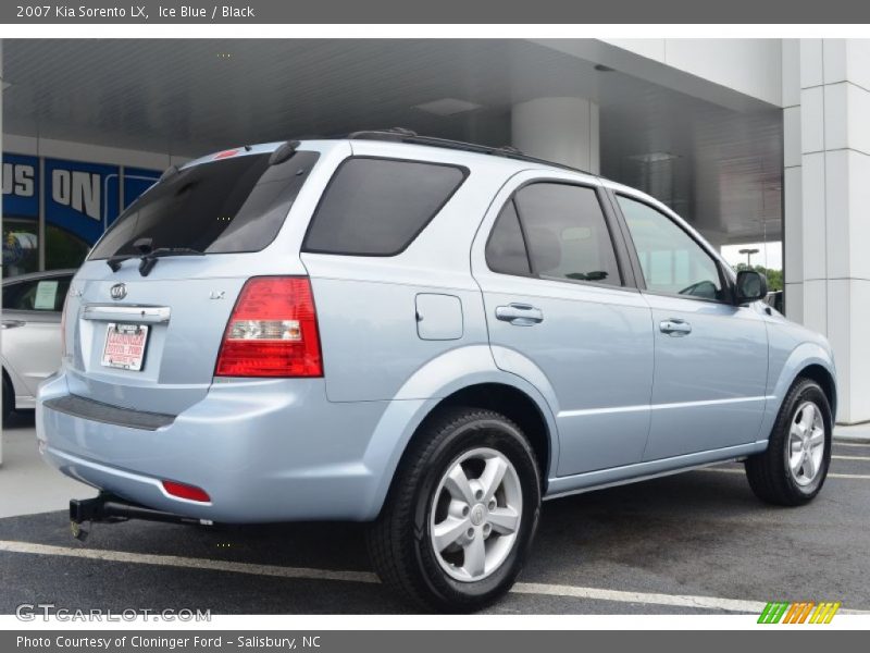 Ice Blue / Black 2007 Kia Sorento LX