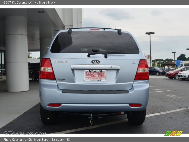 Ice Blue / Black 2007 Kia Sorento LX