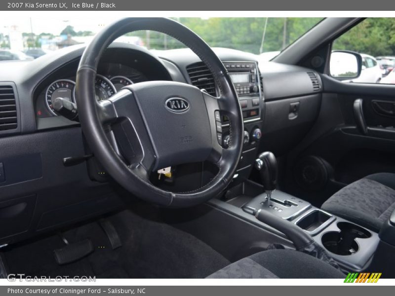 Ice Blue / Black 2007 Kia Sorento LX