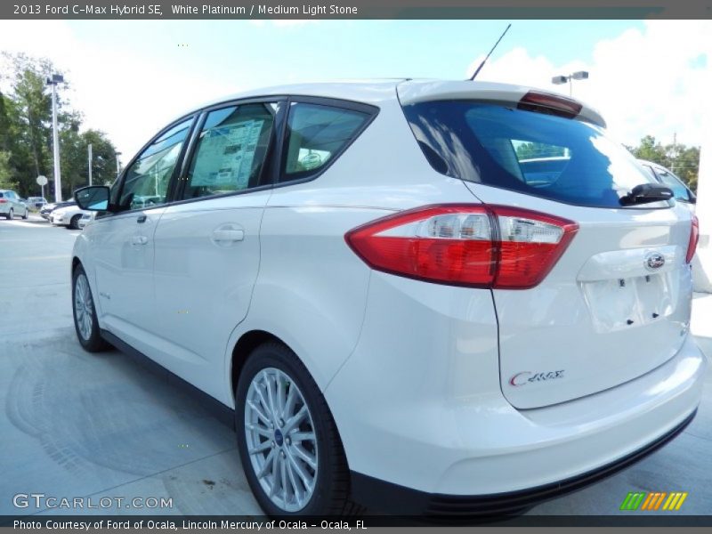 White Platinum / Medium Light Stone 2013 Ford C-Max Hybrid SE