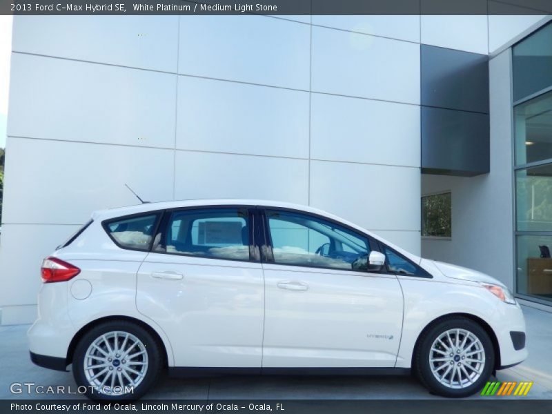 White Platinum / Medium Light Stone 2013 Ford C-Max Hybrid SE