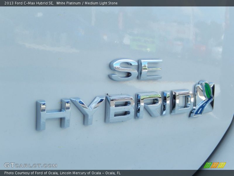 White Platinum / Medium Light Stone 2013 Ford C-Max Hybrid SE