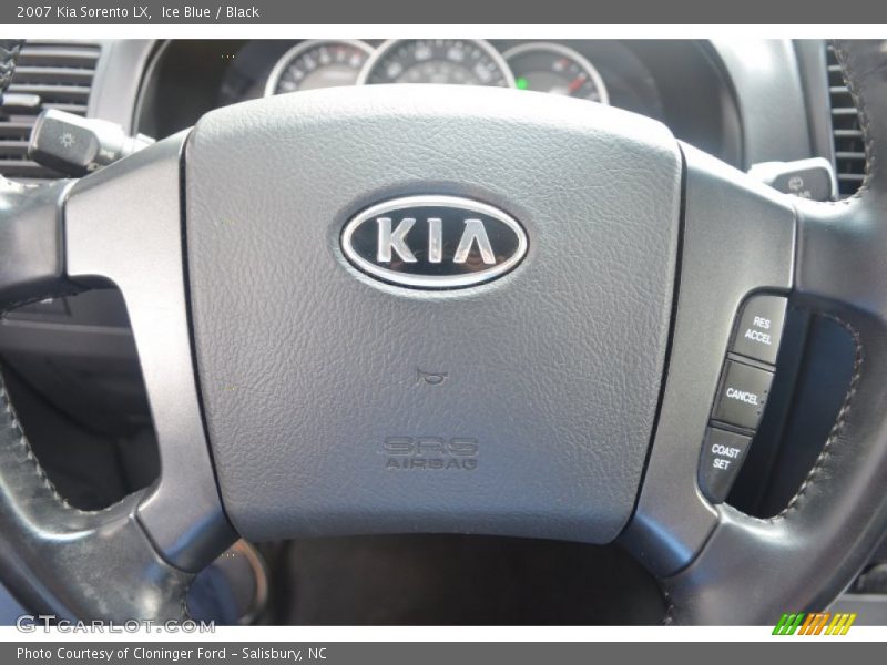 Ice Blue / Black 2007 Kia Sorento LX