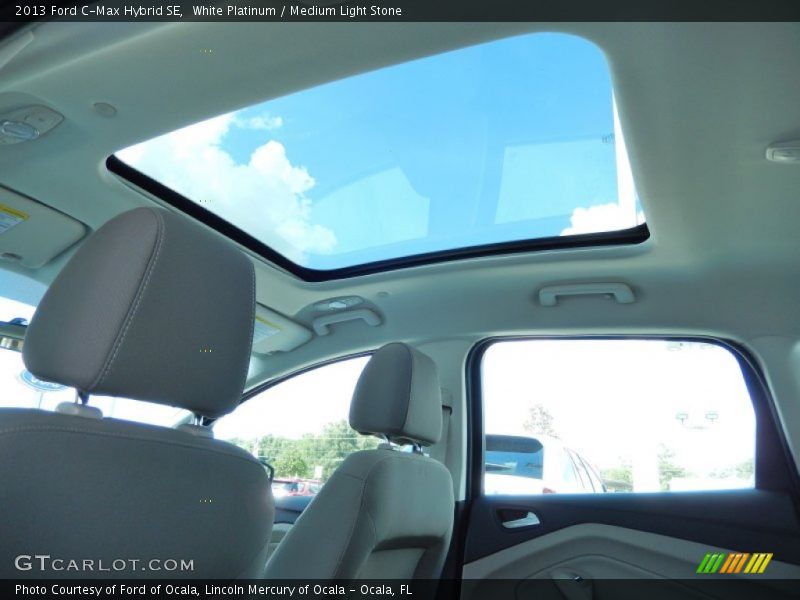 White Platinum / Medium Light Stone 2013 Ford C-Max Hybrid SE