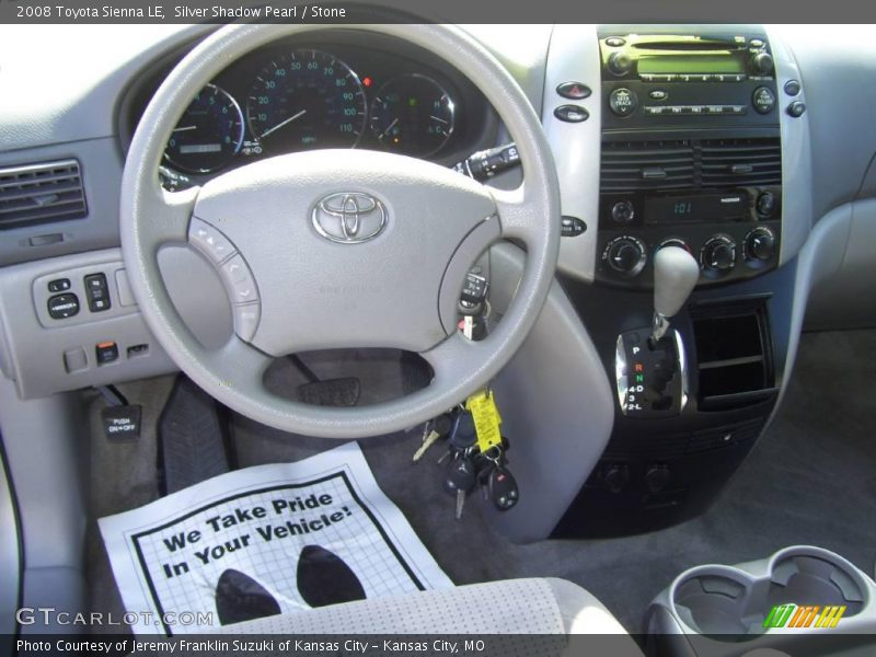 Silver Shadow Pearl / Stone 2008 Toyota Sienna LE