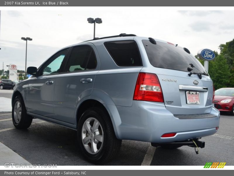 Ice Blue / Black 2007 Kia Sorento LX