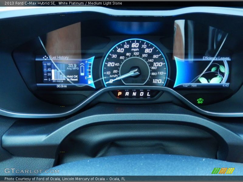 White Platinum / Medium Light Stone 2013 Ford C-Max Hybrid SE