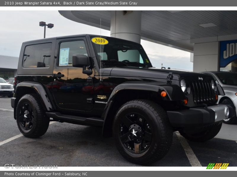 Black / Dark Slate Gray/Medium Slate Gray 2010 Jeep Wrangler Sahara 4x4