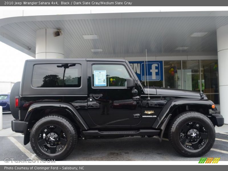 Black / Dark Slate Gray/Medium Slate Gray 2010 Jeep Wrangler Sahara 4x4