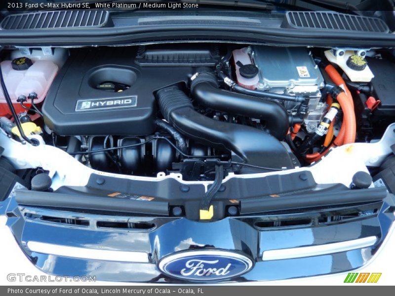 White Platinum / Medium Light Stone 2013 Ford C-Max Hybrid SE