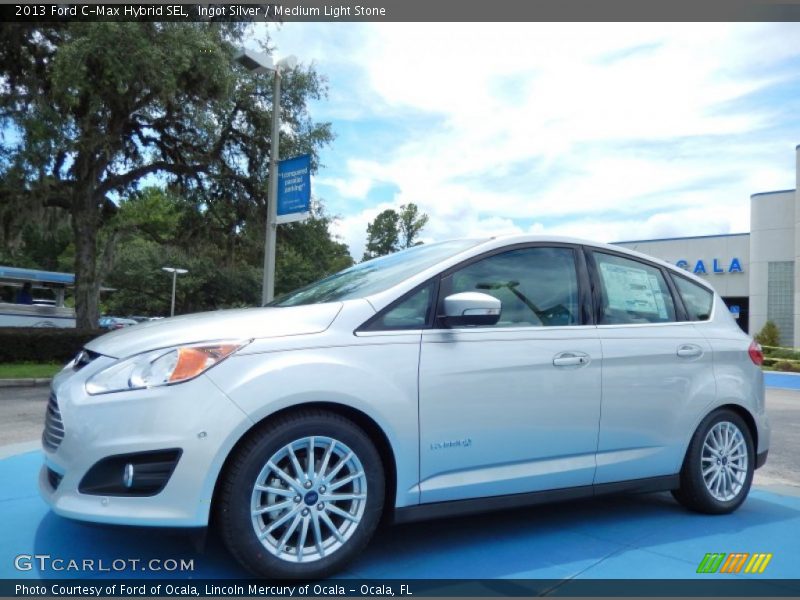 Ingot Silver / Medium Light Stone 2013 Ford C-Max Hybrid SEL