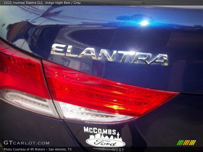 Indigo Night Blue / Gray 2012 Hyundai Elantra GLS