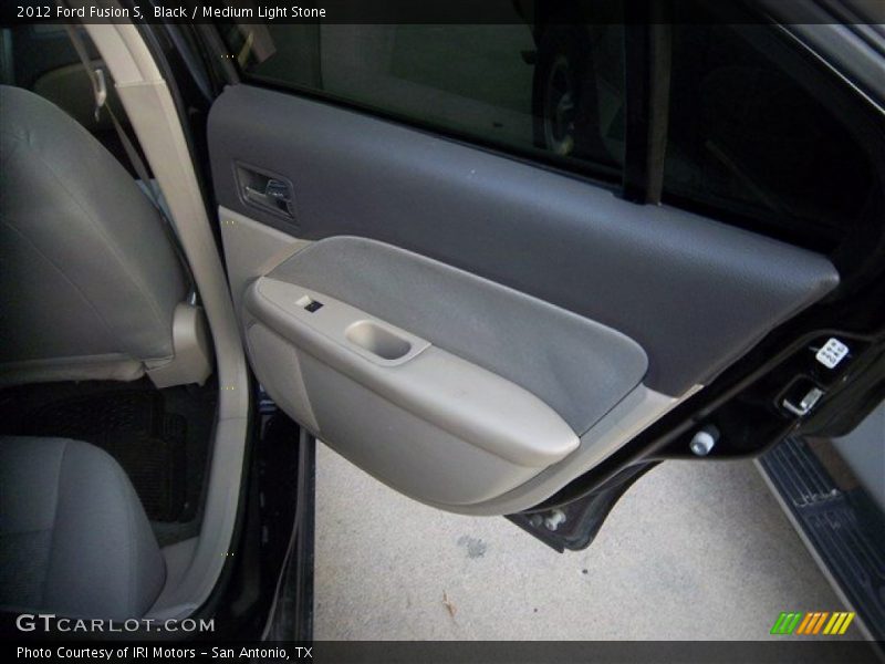 Black / Medium Light Stone 2012 Ford Fusion S