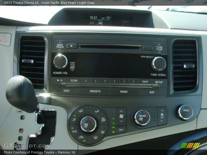 South Pacific Blue Pearl / Light Gray 2011 Toyota Sienna LE