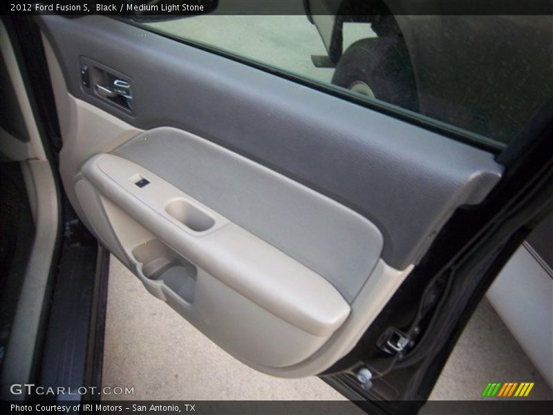 Black / Medium Light Stone 2012 Ford Fusion S