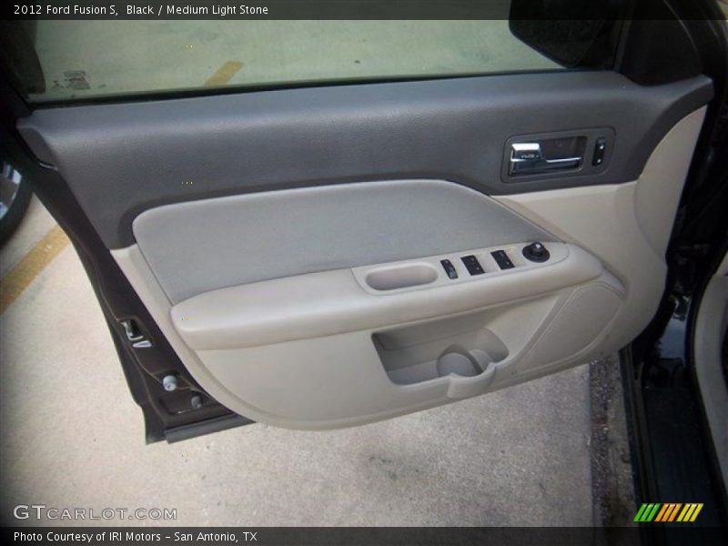 Black / Medium Light Stone 2012 Ford Fusion S