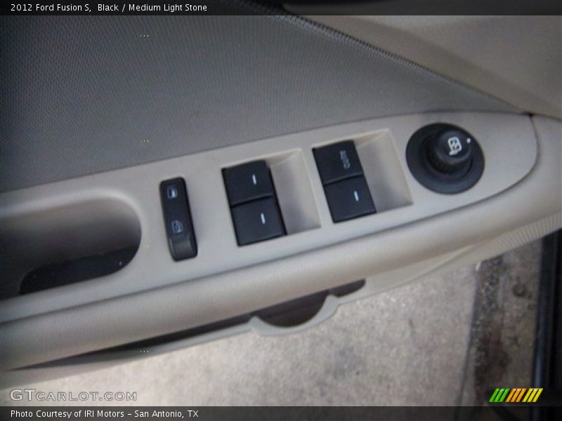 Black / Medium Light Stone 2012 Ford Fusion S